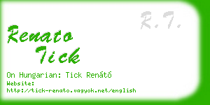 renato tick business card